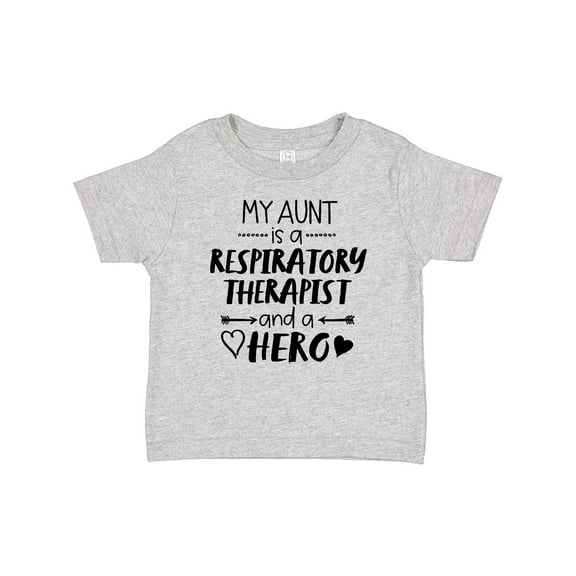Inktastic My Aunt is a Respiratory Therapist and a Hero Boys or Girls Baby T-Shirt