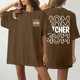 thumbnail image 2 of Camiseta de Cuello Redondo Impresa Delantera Y Trasera de Béisbol de las Mujeres de Verano, Camisetas Cortas Casuales Ligeras para las Mujeres, 2 of 5