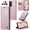 Pink, variant on ETFAST Leather Phone Case Wallet With Card Holder For Samsung Galaxy A55 A35 A25 A15 A54 A34 A24 A14 A53 A33 A23 A13 A52 A32 A22 A12 A51 A50 A30 A20 A04S Leather Phone Case