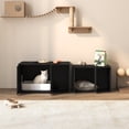 thumbnail image 6 of HOMLUX Cat Litter Box Enclosure, Hidden Pet House Furniture, Multifunctional End Table for Cats, Storage for Litter Accessories, 40 lbs Capacity, Black, 6 of 10