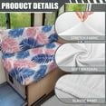 thumbnail image 6 of FOR U DESIGNS Palm Leaf Print RV Dinette Cushion Covers 2 Pcs Comfortable Camper Cushion Slipcover Stretchable Loveseat Sofa Chair Cover Furniture Protector for RV Camper Car Bench, 6 of 7