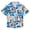 Blue, variant on Bluey Bingo Hawaiian Button Down Dress Shirt Adult