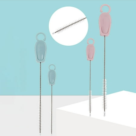 

SPRING PARK Straw Metal Drinking Straw Cleaning Brush Reusable Fun Eco Friendly