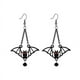 thumbnail image 1 of Pendientes negros retro de 2 piezas, pendientes de moda de murciélago extraño (negro) oso de fresa Electrónica, 1 of 5