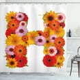 thumbnail image 1 of Ambesonne Letter H Shower Curtain, Summer Vibes Letter, 69"Wx84"L, Multicolor, 1 of 3