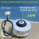 thumbnail image 2 of Motor interior para aire acondicionado WZDK20-38G (ZKFP-20-8-6) Ventilador doméstico sin escobillas de CC de 20 W, 2 of 5