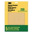 thumbnail image 1 of Papel de lija 3M 9000NA-20, grano 220, 5 hojas para pintar madera y metal, 1 of 5