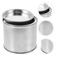 thumbnail image 5 of KAKOWELY 6pcs Iron Round Paint Cans Practical Paint Storage Can Durable Ink Container (0.5L),3.74"X3.74"X3.27", 5 of 5