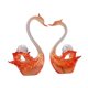 thumbnail image 3 of 2 estatuas de pareja de cisnes para decoración de mesa, centro de mesa moderno, colección de regalo de resina Rojo, 3 of 9