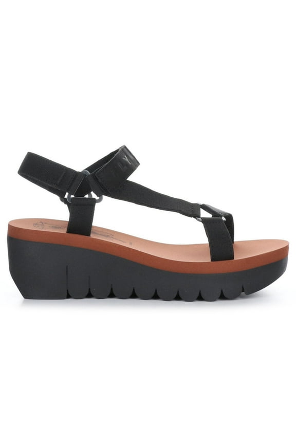 Womens Yefa Leather Textile Sandals