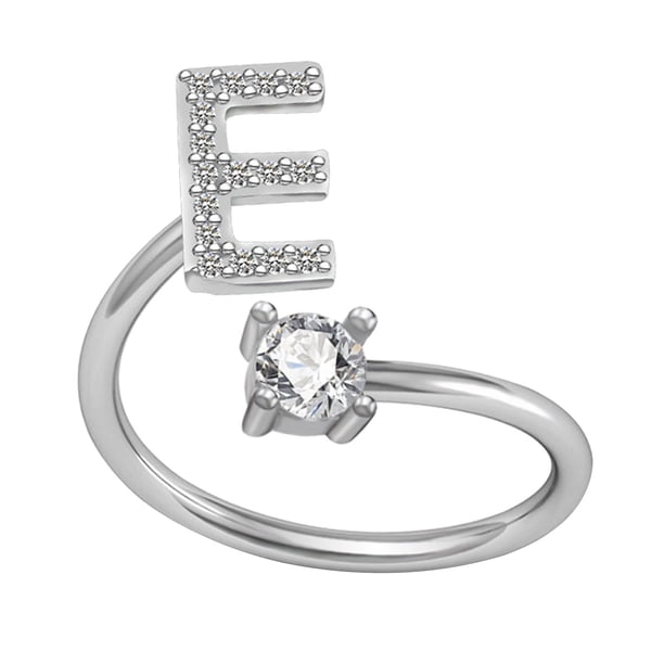 Xihbxyly Collar con El Alfabeto de Moda, Elegante Colgante de Letras de Cobre con Incrustaciones de Diamantes de Imitación, Accesorio Ajustable, Regalo de Boda, Ideal para Mamás, Novias y Amigas.