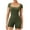 Green, variant on BLVB Women's Short Sleeve Bodycon Romper Stretchy Square Neck Yoga Exercise Unitard Jumpsuit Gym Clothes