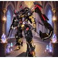 thumbnail image 2 of Gundam Assembly Model Assembly Manual Gundam Model Kit Large Class Robot Need to assemble by hand（The height is around 15-20 centimeters）Golden Heretic Mech (Weapon+Bracket+Color Box Packaging), 2 of 5