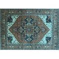 thumbnail image 1 of Ahgly Company Indoor Rectangle Persian Light Blue Traditional Area Rugs, 8' x 12', 1 of 4