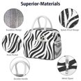 thumbnail image 4 of Insulated Lunch Bag for Women, Floral Print Oxford Fabric Lunch Box, Leakproof Thermal Cooler Tote for Work, School & Picnic, Leopard Animal Print, 4 of 5