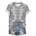 thumbnail image 6 of ATENAR Shirts for Women Fashion Shirts Casual Plus Size Tops Coffee S, 6 of 6