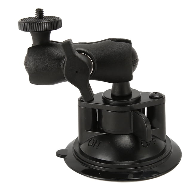 Suction Cup Car Camera Holder Mount, 1/4 Inch Thread One Touch Switch Lightweight Car Camera Mount for Dashboard