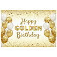 thumbnail image 5 of Golden Theme  Banner Glitter Design Decorative Backdrop for Birthday Celebration Party Background Holiday Event, 5 of 8