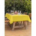 thumbnail image 3 of Outdoor Table Cloth with Umbrella Hole and Zipper, Yellow Waterproof Rectangle Tablecloth 52"x70", Pure Yellow Washable Table Cover for Outside Party Patio Picnic, 3 of 8