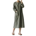 thumbnail image 2 of DPTALR Robe à Manches Longues Japonaise Rétro pour Grande Taille pour Femme, 2 of 7