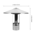 thumbnail image 2 of MIANGASTORE Capuchon de Cheminée en Acier Inoxydable Robuste Protection de Cheminée de Cuisine, 2 of 8