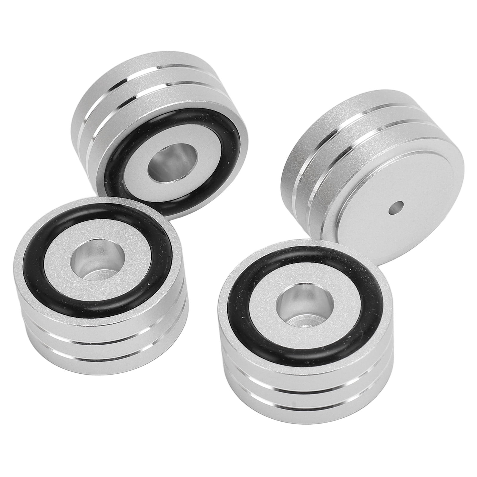 4 Pcs Pieds d'Isolation pour Haut-Parleur, Pointes de Réduction de Vibration en Alliage d'Aluminium pour Lecteur CD DVD Appareils HiFi