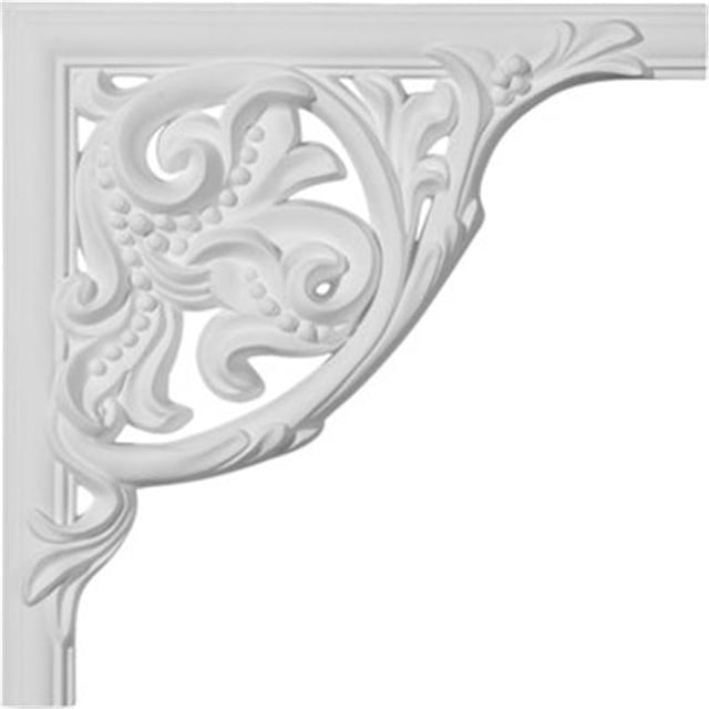Ekena Millwork PML11X11KP 11 In. W X 11 In. H X 1 In. P Architectural Kepler Panel Moulding Corner