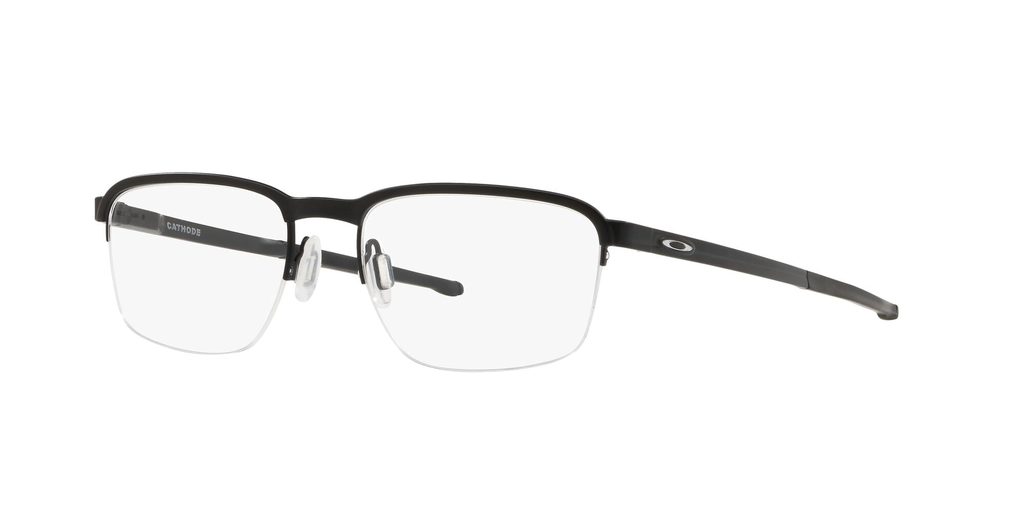 Oakley Unisex Size 54 Rectangular Cathode Optical Glasses, Satin Black/Demo Lens