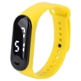 thumbnail image 2 of Relaj Digital Pantalla de Luz Blanca Led Espejo de Plástico Movento Electrónico Correa de Silicona RELOJ Deportivo Para Estudiantes Correr Viajar Caminar, 2 of 7
