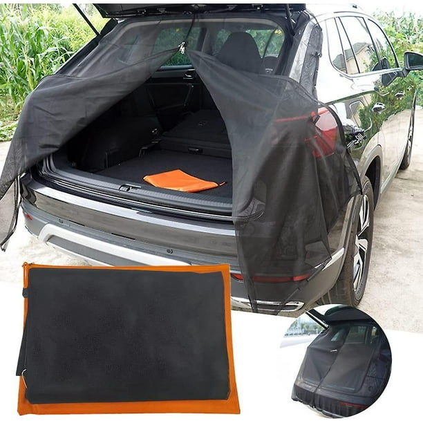 Moustiquaire de hayon de voiture, filet anti-vol de montage magnétique  d'écran de pare-soleil pour l'auto-conduite de camping de Suv Mpv 