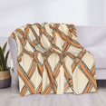 thumbnail image 6 of Horizontal Flannel Blanket Is Light Warm Soft Anti-Pilling Anti-Wrinkle Anti-Allergy And No Hair Loss For Bed And Sofa Camping Travel Sandybrown Moroccan Trellis Hand-Drawn Sketch_3, 6 of 8