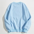 thumbnail image 3 of Vedolay Fall Tops Women's Long Sleeve Sweatshirts Crewneck Casual Loose Fall Clothes,Blue M, 3 of 5