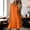 Orange, variant on Vrorvz Dresses for Women Sleeveless V Neck Cotton Linen Sundress Casual Summer Beach Vacation Dress