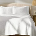 thumbnail image 6 of Better Homes & Gardens Floral Matelasse Pillow Shams, White, Standard, 2 Count, 6 of 7