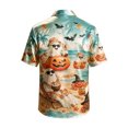thumbnail image 2 of Kiijoy Boys Halloween Hippie Style Shirt Short Sleeve Button Up Shirt, Sizes 4-14, 2 of 5