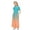 Orange, variant on JoyHoop Girls Dress Short Sleeve Floor Length A Line Swing Maxi Dress with Pockets 5-14 Years