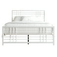 thumbnail image 3 of Castle Place Simple Classic Twin Size Metal Panel Bed, White, 3 of 6