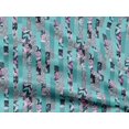 thumbnail image 5 of oneOone Rayon Turquoise Blue Fabric Floral Sewing Craft Projects Fabric Prints By Yard 56 Inch Wide, 5 of 5