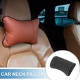 thumbnail image 2 of Cojín para el cuello del automóvil, cojín para reposacabezas de asiento de automóvil, cojín para el cuello y la espalda, espuma viscoelástica, negro y gris, 2 of 6