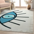 thumbnail image 3 of Well Woven Apollo Evil Eye Beige 5'3" x 7'3" Area Rug, 3 of 6