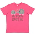 thumbnail image 3 of Inktastic My Pappy Grandpa Loves Me Youth T-Shirt, 3 of 5