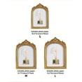 thumbnail image 5 of 2Pcs Arch Picture Frames-Golden Window Shaped European Vintage Style, Tabletop And Wall Decor, Arch Lace Design, Perfect For Wedding, Anniversary, Valentine'S Day, Home Decor, Special Gift, 5 of 10