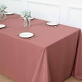 thumbnail image 6 of BalsaCircle 10 Pieces 90" x 156" Cinnamon Rose Rectangle Polyester Tablecloths Table Cover Linens, 6 of 8