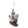 thumbnail image 3 of Croisé Chevalier Anglais sur Cheval de Cavalerie Statue Phalange Lance Cheval Guerrier, 3 of 8