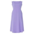 thumbnail image 3 of Tenue de Plage pour Femmes Robe Débardeur en Coton et Lin avec Poches Maxi Couleur Unie Bohemia Robe d'Été, 3 of 9