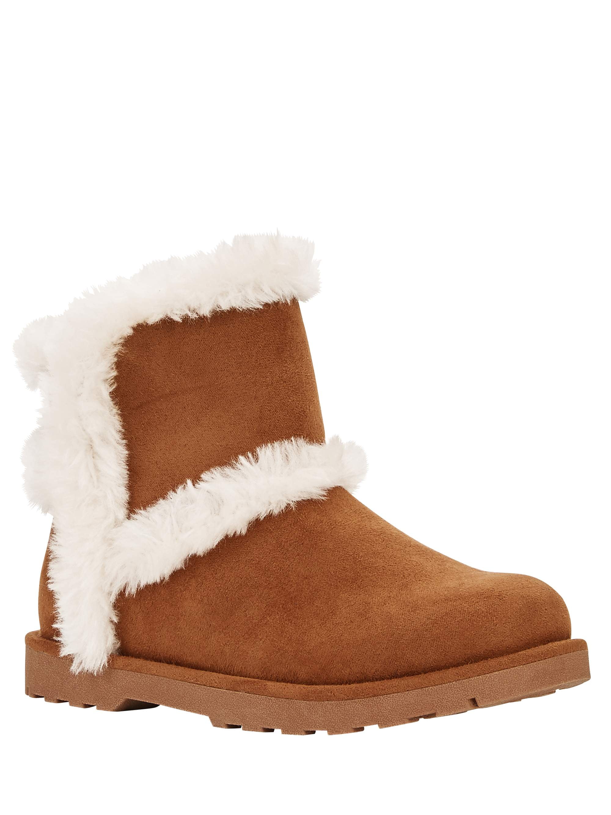 faux fur ankle boots