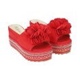 thumbnail image 1 of Sandalia De Plataforma Para Mujer Color Rojo De Lycra Y Flor Platonia  XIMENA-01-ROJO, 1 of 5