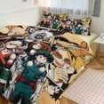 thumbnail image 6 of My Hero Academia 3 Pieces Bedding Set 3D Printed Lightweight Bed Quilt Set Comforter Cover Set for Girls Kids Teens, 1 Quilt Cover 2 Pillowcases 86"x70", 6 of 8