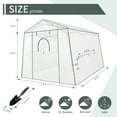 thumbnail image 2 of Meetleisure 6.9 FT x 8.5 FT x 7.2 FT Pop-up Outdoor PVC Greenhouse, White, 2 of 7
