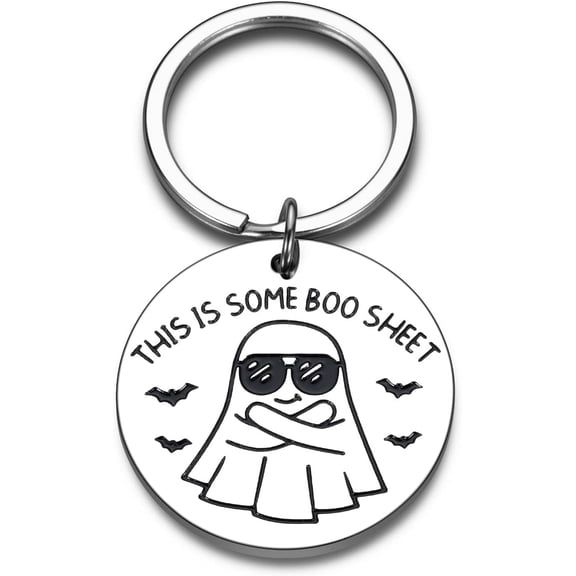 Halloween Gifts for Women Men Boo Basket Stuffers for Women Men Kids Spooky Basket Stuffers for Adult Halloween Basket Stuffers Cool Halloween Boo Keychain Stuff Teen Boy Girl Funny Gifts for Him Her